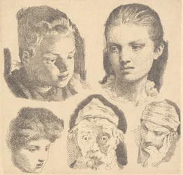 Test Plate: Five Heads