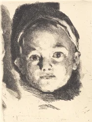 Test Plate: Head of a Little Boy