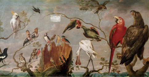 Birds Concert. Painting by Frans Snyders 17th century