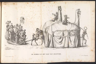 Two Camels and the Wheel of Fortune, 1825