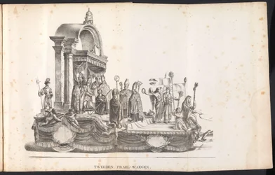 Second float in the procession for Saint Rumbold, 1825
