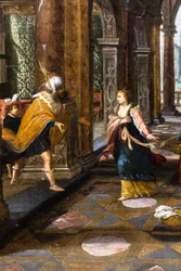 Solomon Welcoming the Queen of Sheba to His Palace