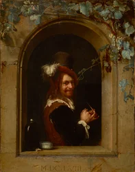 Man with Pipe at a Window