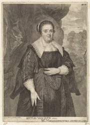 Portrait of an unknown woman (Theatrum Artis Pictoriae)