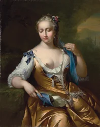 Lady in a Landscape with a Fly on Her Shoulder: An Allegory of Touch
