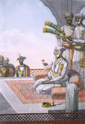 A Rahjah with attendants
