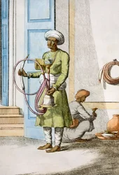 Hookah Burdar, or Huka Bearer, from 