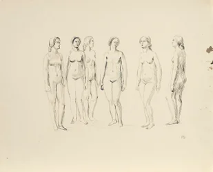 Six Female Nudes