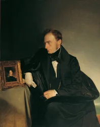 The Painter Franz Wipplinger Contemplating the Miniature Portrait of His Deceased Sister