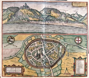 Accurate Illustration of the Town of Munstermaifeld in Maifeld, Germany