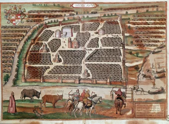 Map of Moscow (engraving)