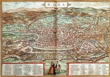 Map of Rome (engraving)