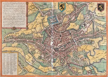 Plan of Ghent, Belgium