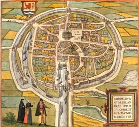 Plan of Middelburg, Netherlands