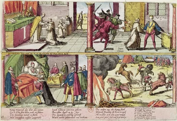 The Assassination of Henri III and the Execution of his Killer, Jacques Clement