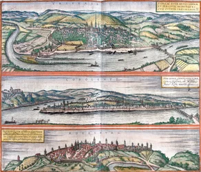 Views of Treves, Koblenz and Rothenburg, Germany