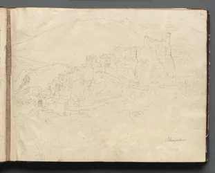 Album with Views of Rome and Surroundings, Landscape Studies, page 02a: Olevano