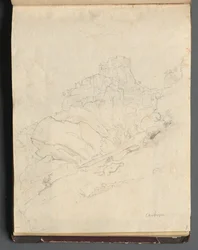 Album with Views of Rome and Surroundings, Landscape Studies, Page 14a: Cervera