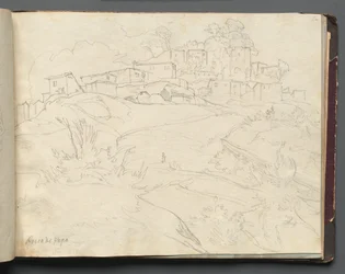 Album with Views of Rome and Surroundings, Landscape Studies, page 35a: Rocca di Papa
