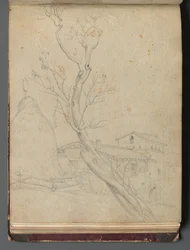 Album with Views of Rome and Surroundings, Landscape Studies, Page 37b: Roman Landscape
