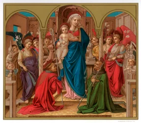 Madonna and Child with St Fredianus and St Augustine