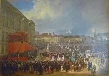 Hommage to Friedrich Wilhelm IV in Front of the Berlin City Palace