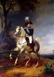 Equestrian Portrait of Emperor Alexander I, 1777-1825, 1837