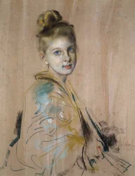 Girl with a Fan