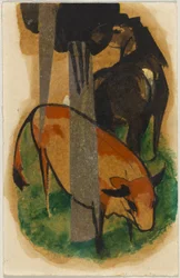 Red Horse and Yellow Ox