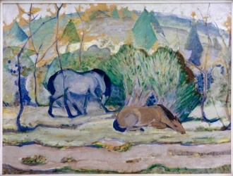 Horses in the Pasture