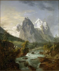 View of the Wetterhorn from Rosenlaui