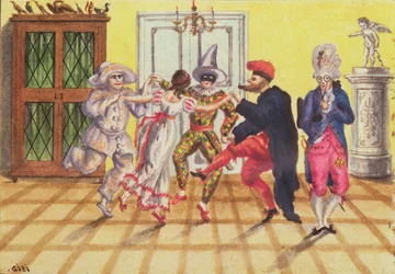 Pantomime from the journal of Carl Baumann written 1813-25, 1813