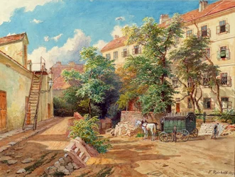 The Courtyard of the Police Detention House in Theobaldgasse in Vienna