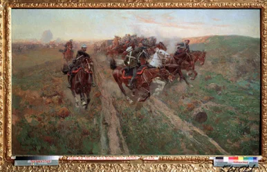 Scene from the Battle of Kuryuk Dara in July 1854
