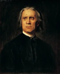 Portrait of Hungarian composer and pianist Franz Liszt