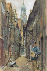 A Back Alley in Hamburg