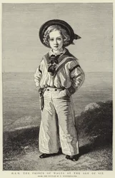 H R H The Prince of Wales at the age of Six (engraving)