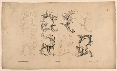 Rocaille Motif, from Set No. 76