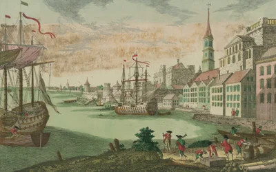 The Harbour in Boston, Massachusetts, c.1770-80