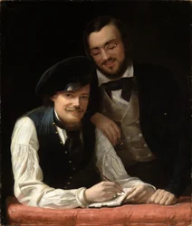 Self-Portrait of the Artist with His Brother