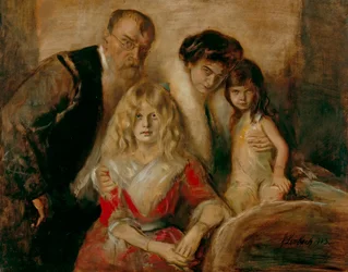 Franz von Lenbach with Wife and Daughters