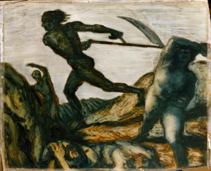 Franz von Stuck, The Reaper / Painting, circa 1923