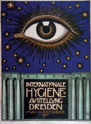 Poster for the 1911 First International Hygiene Exhibition, 1911