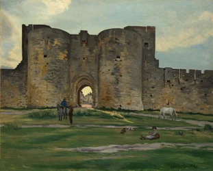Porte de la Reine at Aigues-Mortes, 1867