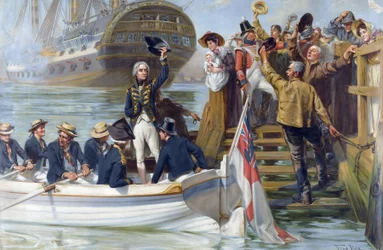 Goodbye Young Man! Horatio Nelson Leaving Portsmouth
