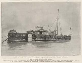 An Interrupted Target Practice, HMS Belleisle prepared for further Gunnery Experiments