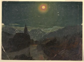 Alpine Landscape at Night