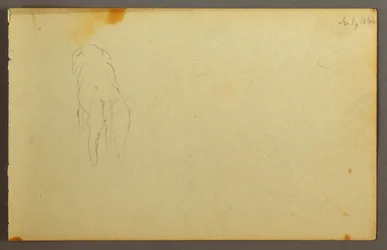 Animal, from the back, 1844