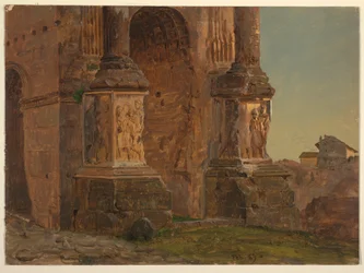Arch of Septimius Severus, Rome, February 1869