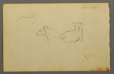 Boy Leaning on a Sack, Hat, 1844